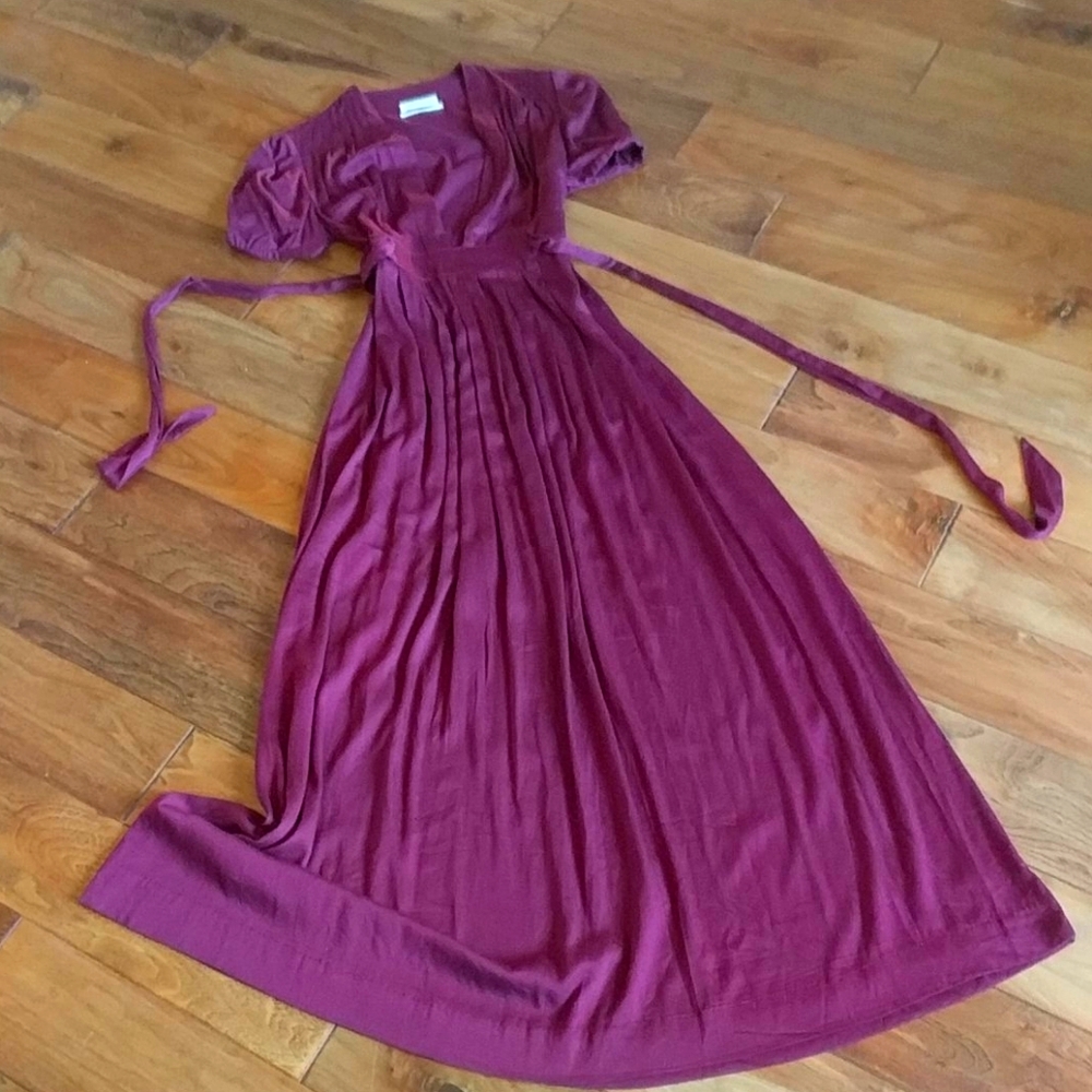 Urban outfitters Plum deep v-neck maxi dress